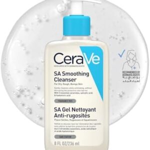 cerave sa smoothing cleanser for normal, dry and rough skin 236ml